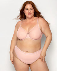 SHEER MESH HIGH CUT- THONG - Shush Lingerie