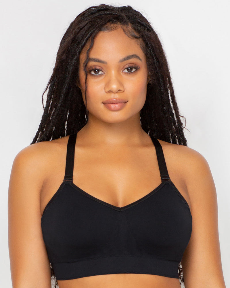 SMOOTH WIRELESS BRA- BLACK - Shush Lingerie