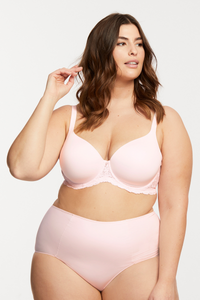 PURE PLUS FULL-COVERAGE T-SHIRT BRA (Almond Spice & Blush)