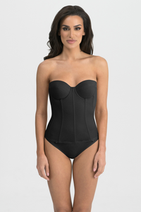 Vivienne Deep Front Plunge V-Wire Longline Strapless Bridal Bra