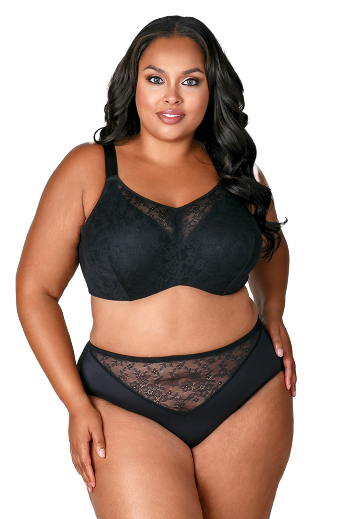 FLORAL LACE OVERLAY UNDERWIRE - Shush Lingerie