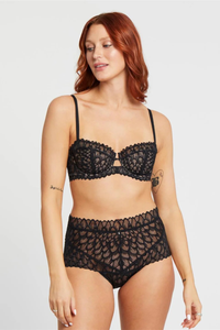 LACY KEYHOLE BALCONETTE BRA