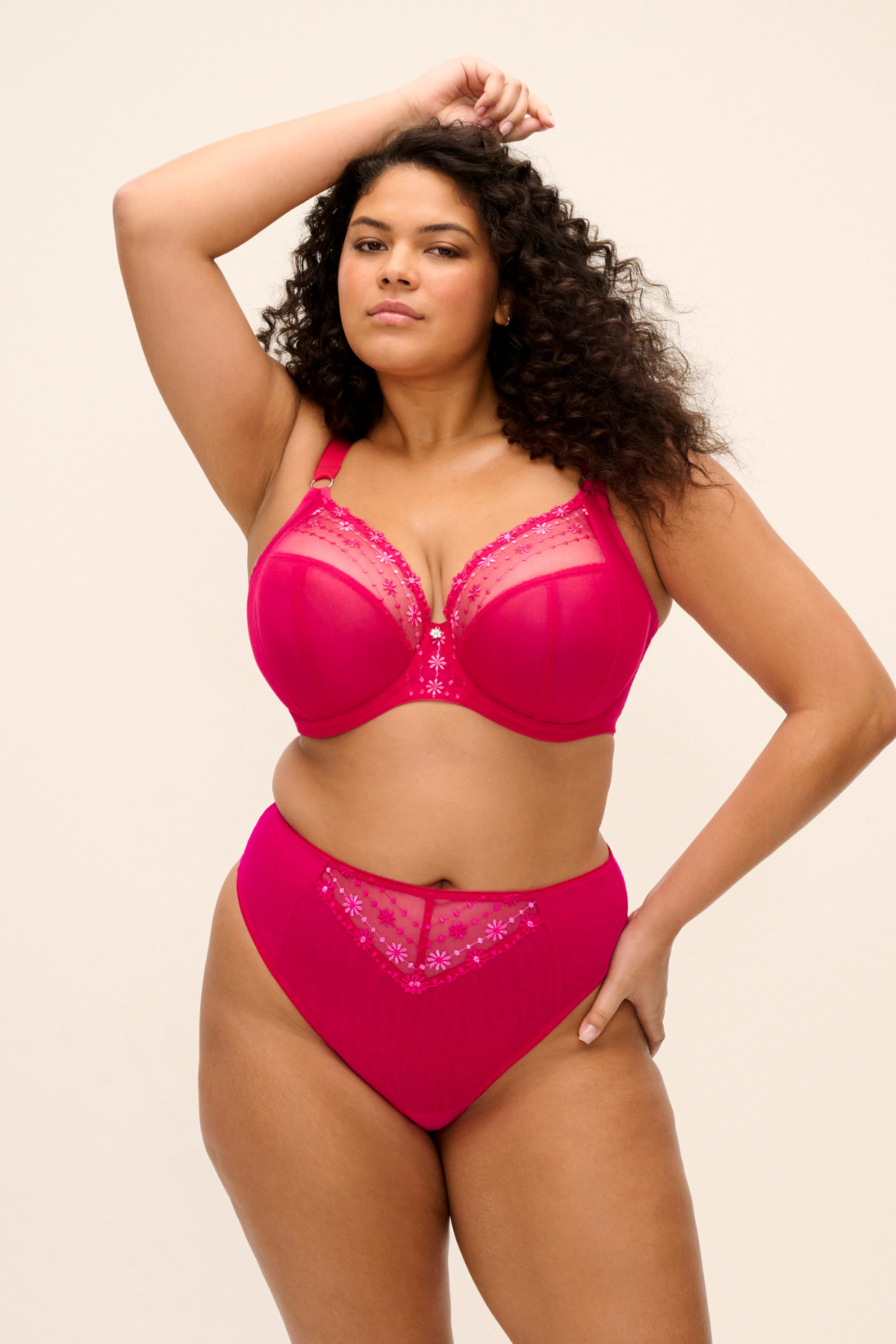 Matilda Plunge Bra Hot Pink - Shush Lingerie