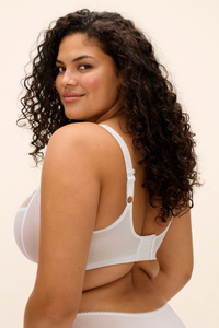Matilda Plunge Bra White - Shush Lingerie
