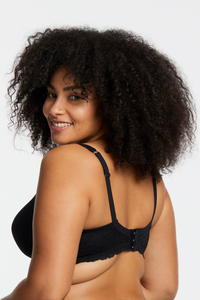 PURE PLUS FULL-COVERAGE T-SHIRT BRA (Sand & Black)