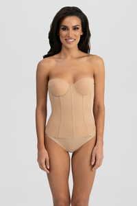 Vivienne Deep Front Plunge V-Wire Longline Strapless Bridal Bra