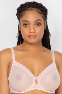 SHEER MESH UNLINED FULL COVERAGE BRA