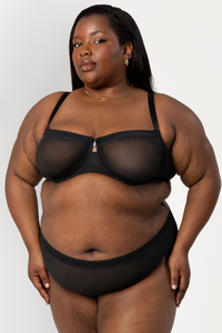 SHEER MESH UNLINED BALCONETTE