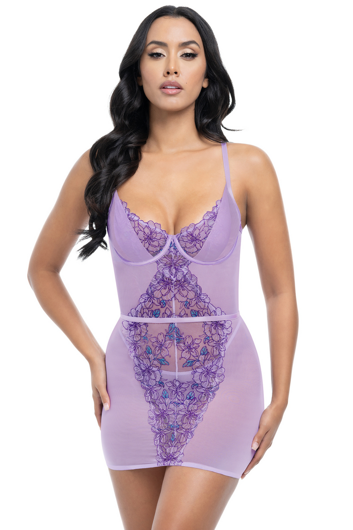 LAVENDER BABYDOLL DRESS