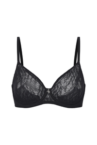 JULIE MOLDED LACE-MESH T-SHIRT - Shush Lingerie