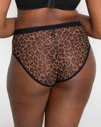 SHEER MESH HIGH CUT BRIEF
